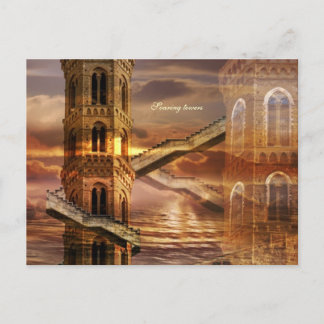 Ethereal towers postcard