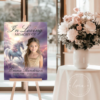  Ethereal Unicorn Memorial Poster 