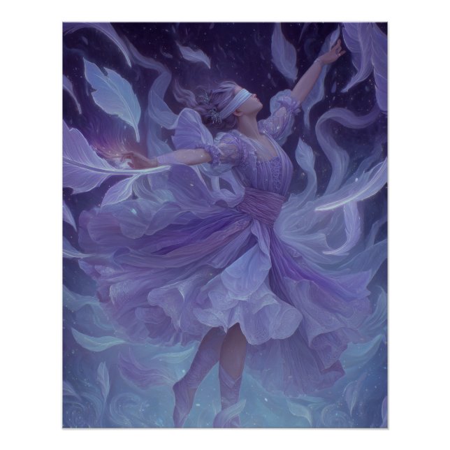 Ethereal Violet Dancer in Dream Motion Poster (Front)