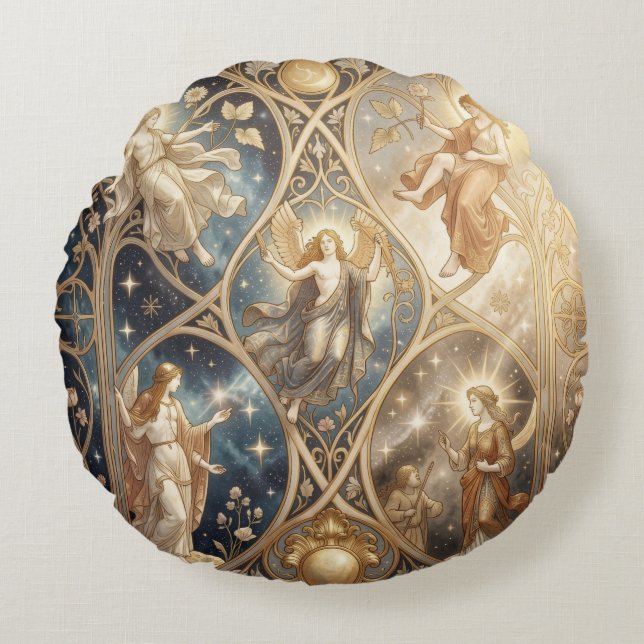Ethereal Vision – Beyond Reality6 Round Pillow (Front)