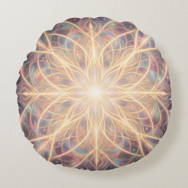 Ethereal Vision – Beyond Reality.68 Round Pillow (Front)