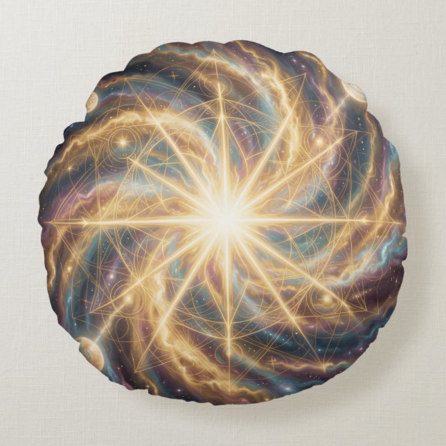 Ethereal Vision – Beyond Reality.70 Round Pillow (Front)