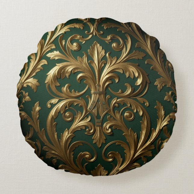Ethereal Vision – Beyond Reality Round Pillow (Front)