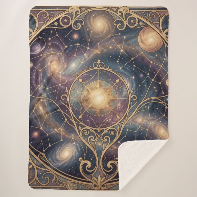 Ethereal Vision – Beyond Reality Sherpa Blanket (Front)