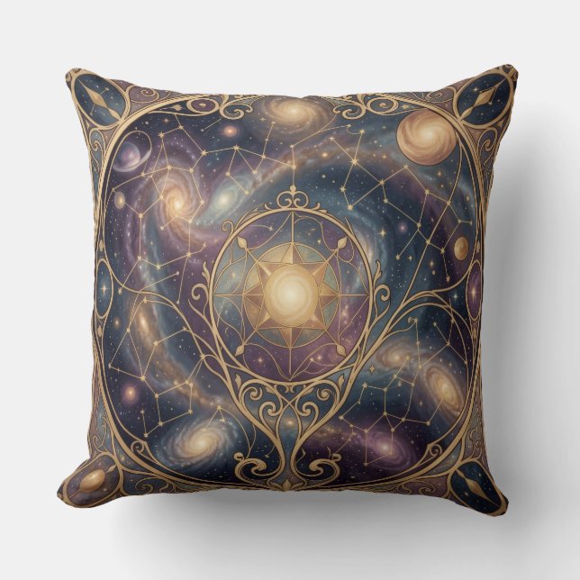 Ethereal Vision – Beyond Reality Throw Pillow (Front)