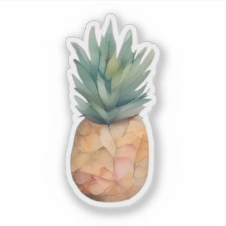 Ethereal Watercolor Pineapple