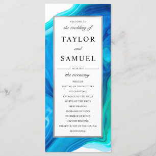 Ethereal Wave Mariage du programme de cérémonie de