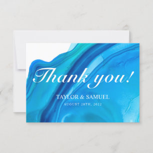 Ethereal Wave Wedding Thank You Cards