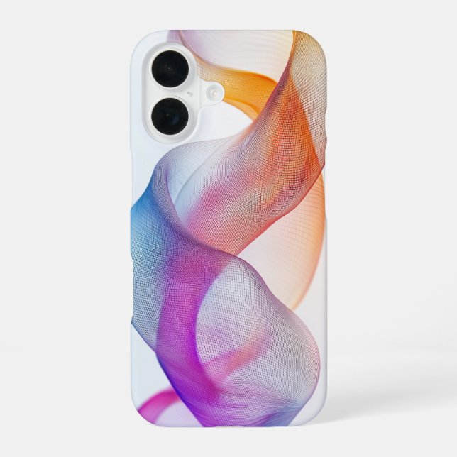 Ethereal Waves iPhone 16 Case (Back)