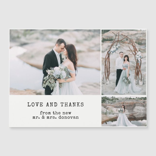 Ethereal Wedding | Thank You 3 Photo (Front)