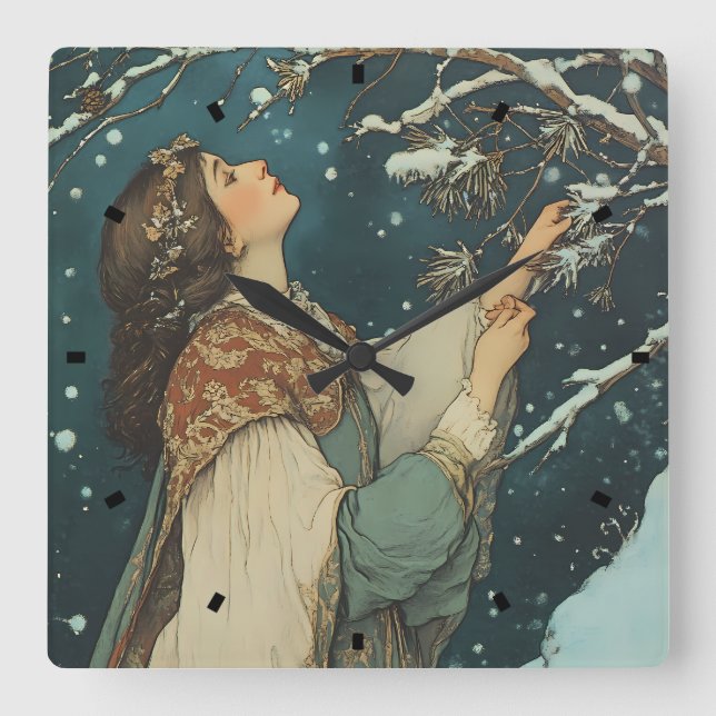 Ethereal Woman Wall Clock (Front)