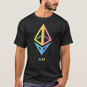 Ethereum 2.0 Rainbow ETH Diamond T-shirt homme