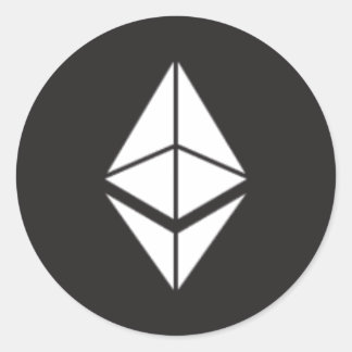 Ethereum coin Round sticker
