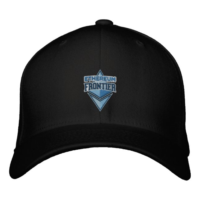 Ethereum Frontier original bleu brodé casquette (Devant)
