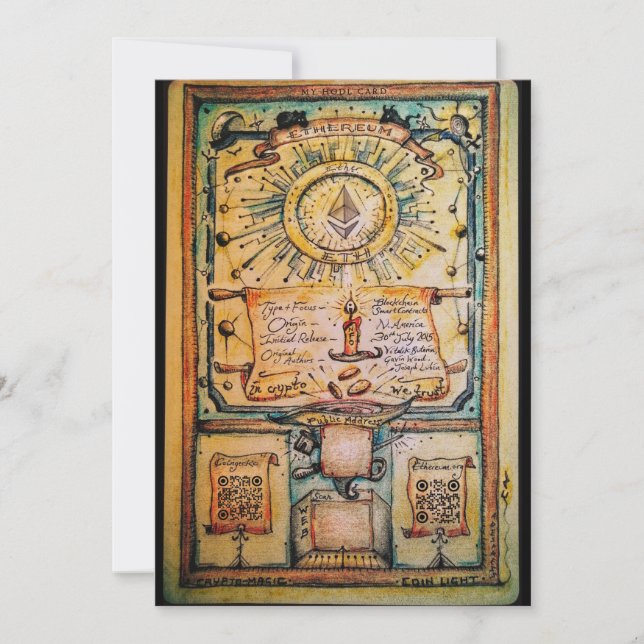 Ethereum HODL Card (QR reference) (Front)