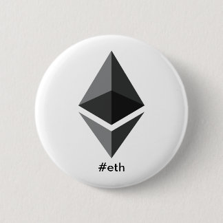 Ethereum Logo Hashtag Button