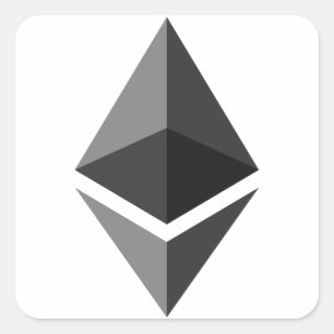 Ethereum Logo Only Square Sticker