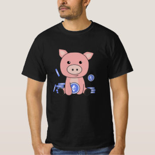 Ethereum Piggy Bank Hodl Coins Hold Digital T-Shirt
