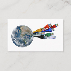 Ethernet Network Connected Earth Business Card