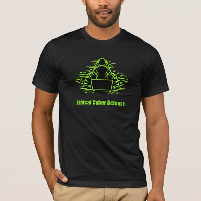 Ethical Hacking Cyber Defense Integrity Design T-Shirt (Front)