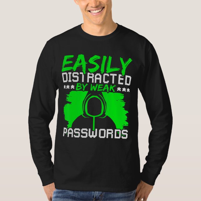 Ethical Hacking Cyber Security Expert & White Hat  T-Shirt (Front)