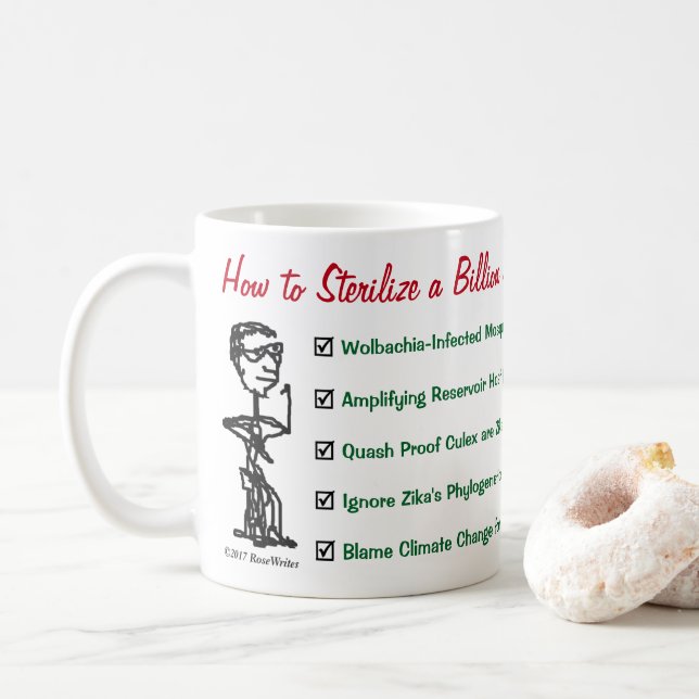 Ethical Scientists Mug by RoseWrites (With Donut)
