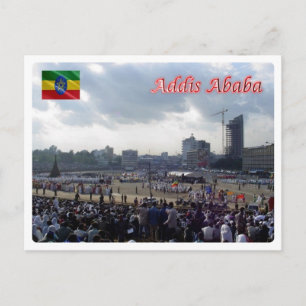 Ethiopia - Addis Ababa - Meskal square - Postcard