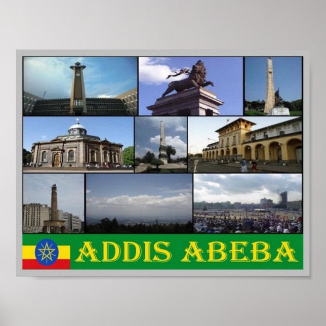 Ethiopia - Addis Ababa - Mosaic - Poster (Front)