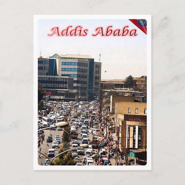 Ethiopia - Addis Ababa - The Bustling Centre - Postcard (Front)