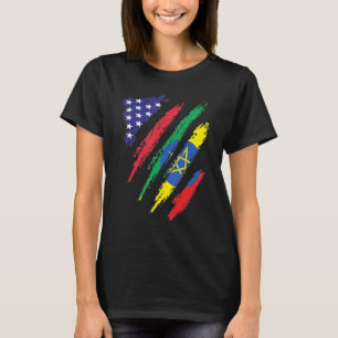 Ethiopia American Grown Flag USA Patriot Heritage T-Shirt