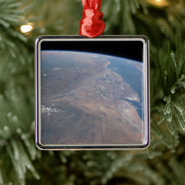 Ethiopia And Part Of The Red Sea Metal Ornament (Tree)