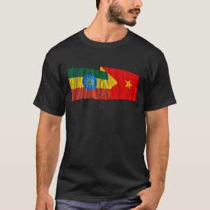 Ethiopia and Tigray Waving Flags T-Shirt