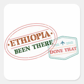 Ethiopia Been There Done That Square Sticker