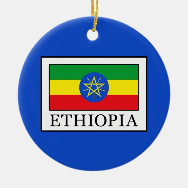 Ethiopia Ceramic Ornament (Front)