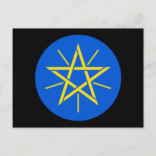 ethiopia emblem postcard