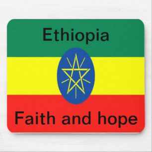 Ethiopia faith and hope mouse pad