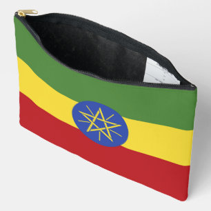 Ethiopia flag accessory pouch