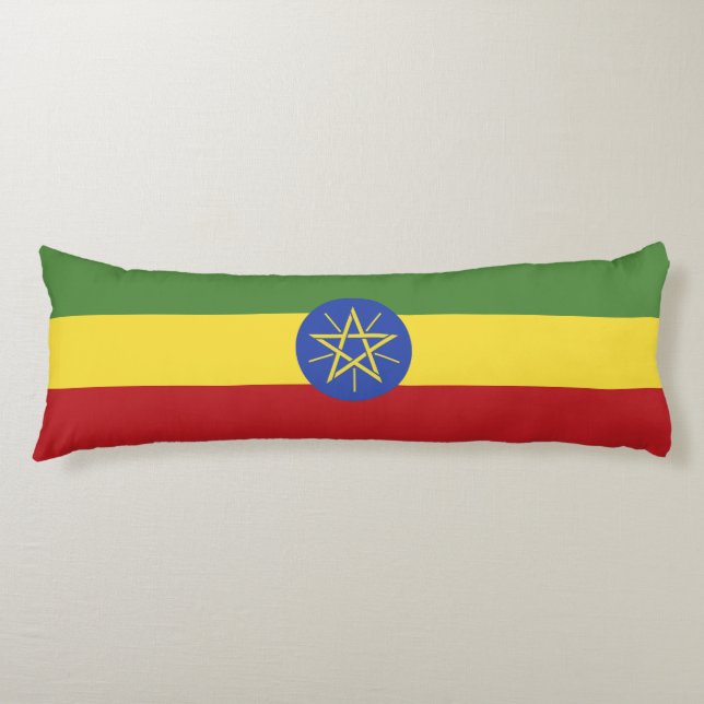 Ethiopia flag body pillow (Front)