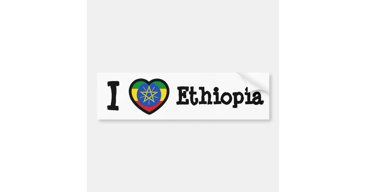 Ethiopia Flag Bumper Sticker Zazzle 4621