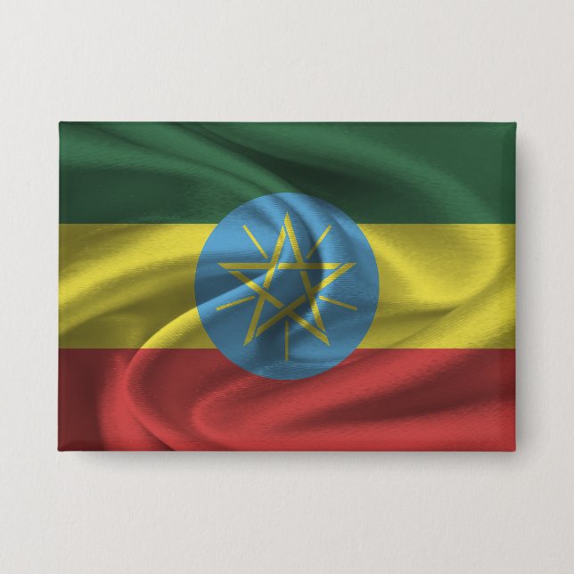 Ethiopia Flag Button (Front)