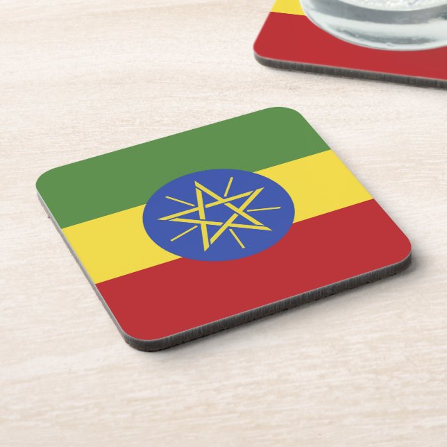Ethiopia flag coaster (Left Side)
