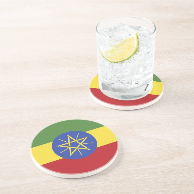 Ethiopia flag coaster (Side)