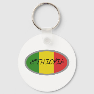 Ethiopia flag design! keychain