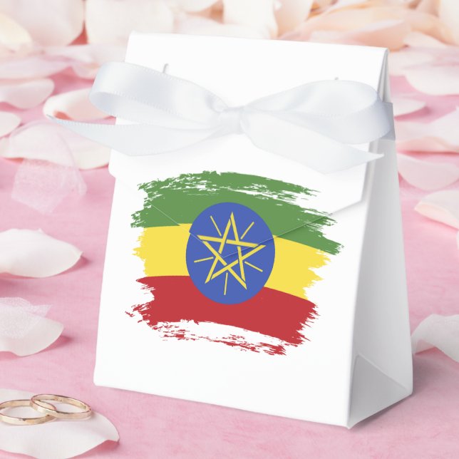 Ethiopia flag favor box (Wedding)