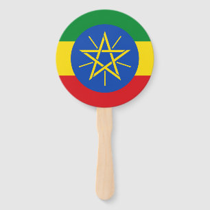 Ethiopia Flag Hand Fan