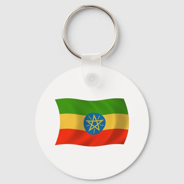 Ethiopia Flag Keychain (Front)