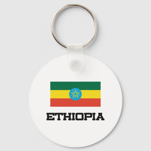 Ethiopia Flag Keychain (Front)