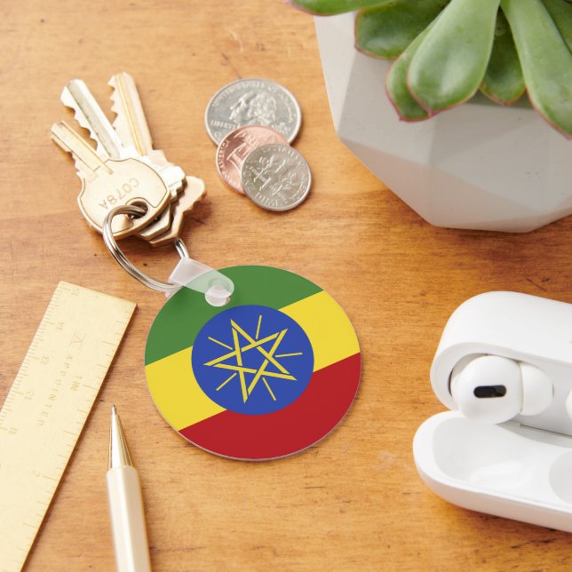 Ethiopia flag keychain (Desk)