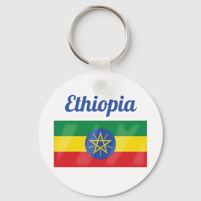 Ethiopia Flag  Keychain (Front)