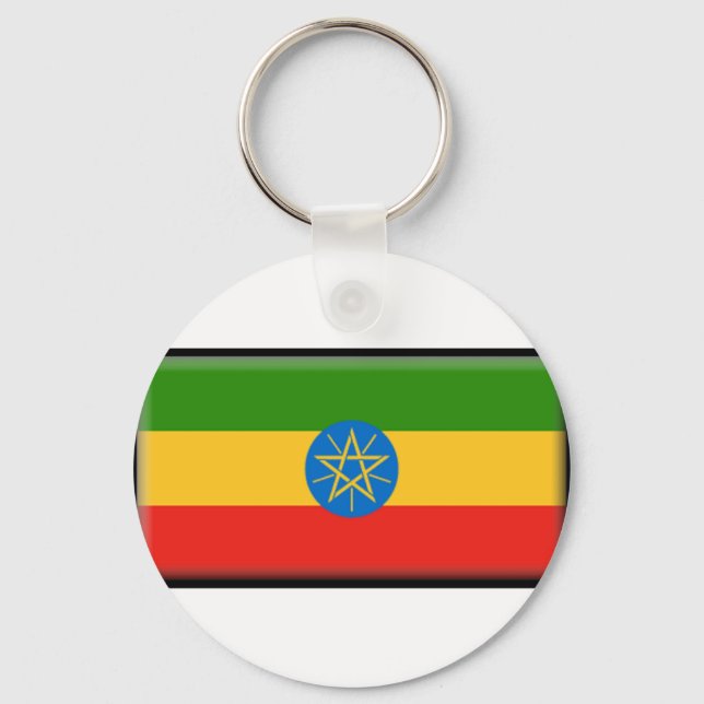 Ethiopia Flag Keychain (Front)